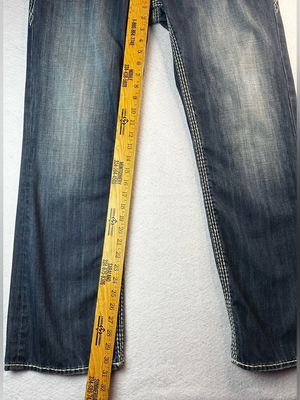 Rock Revival Women's Indigo Bootcut Jeans with Embroidered Back Pockets